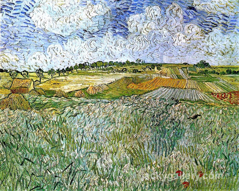 The Plain at Auvers, Van Gogh painting